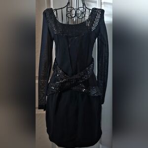 Joy U.S.A. Black Mini Cocktail Dress